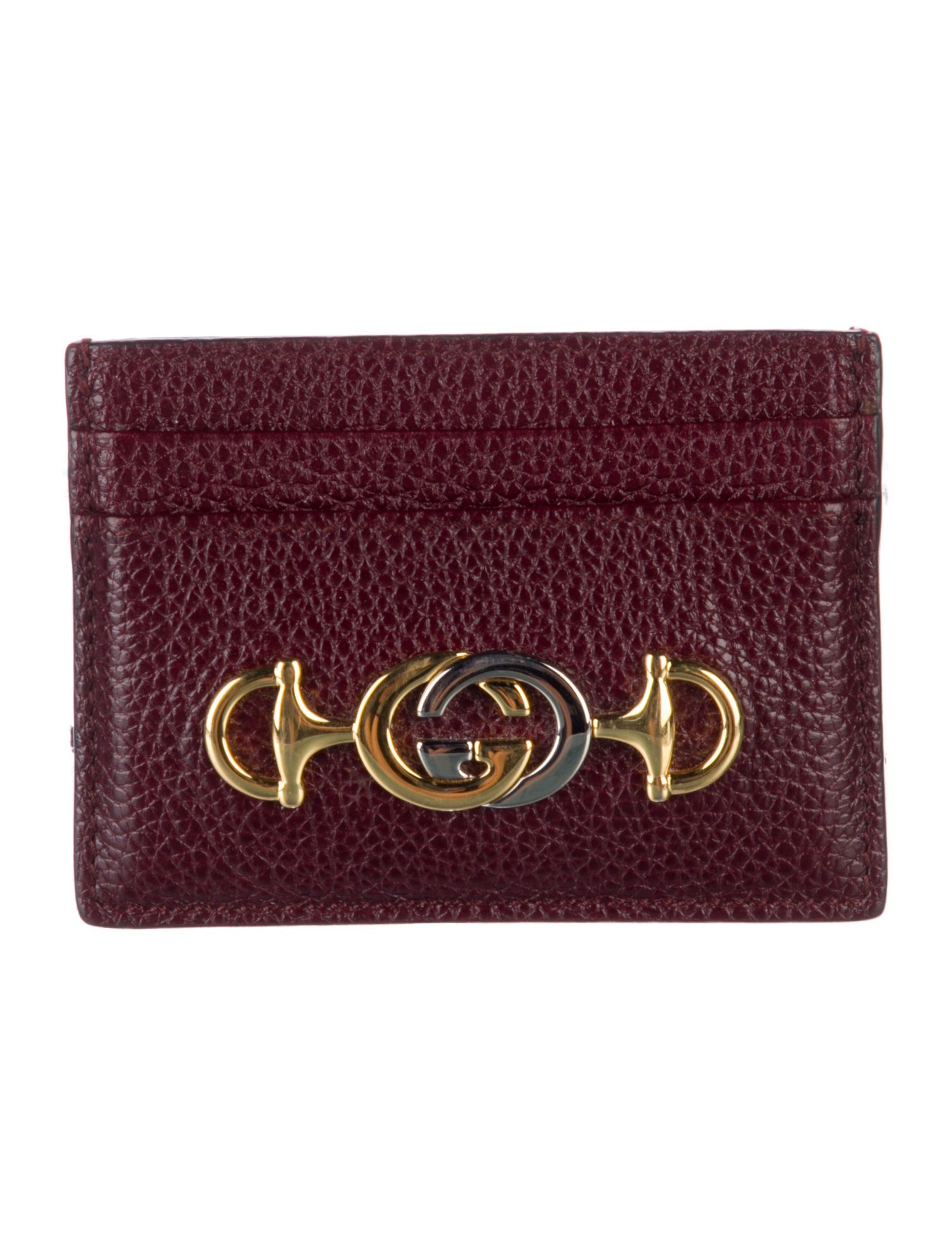 Gucci Zumi Card Holder Interlocking G Horsebit Compact Wallet