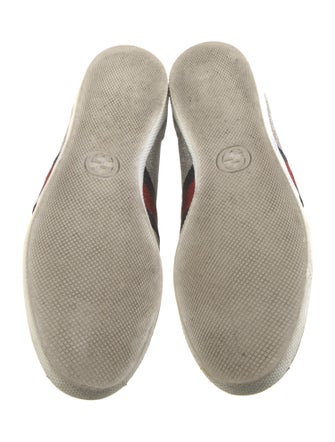 Gucci Sylvie Web Accent Glitter Sneakers