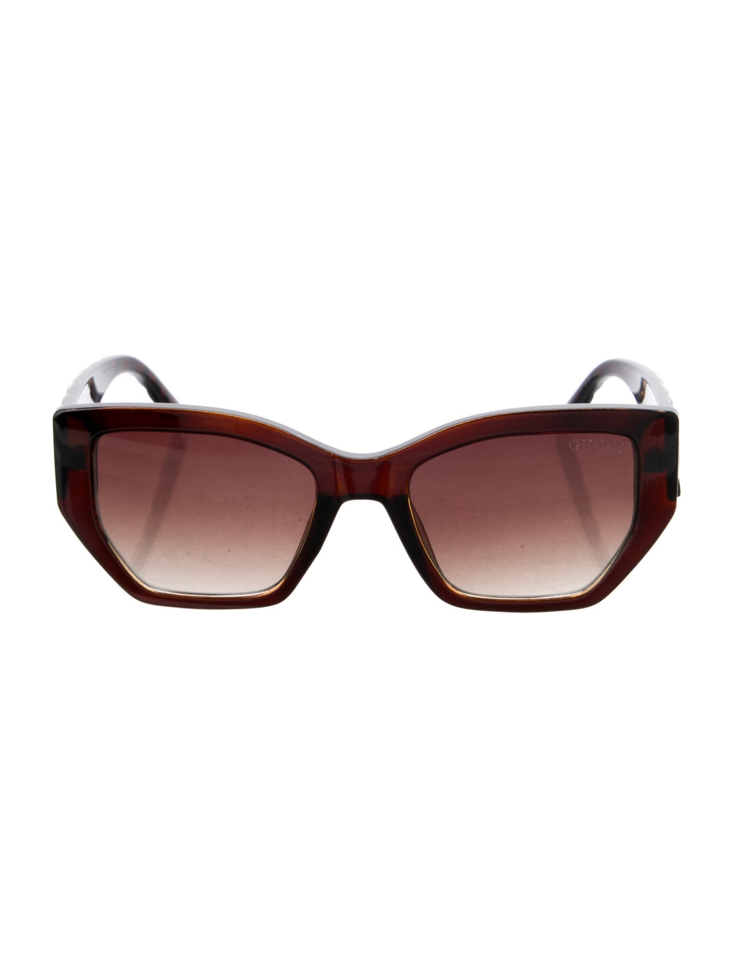 Gucci Web Accent Cat-Eye Sunglasses