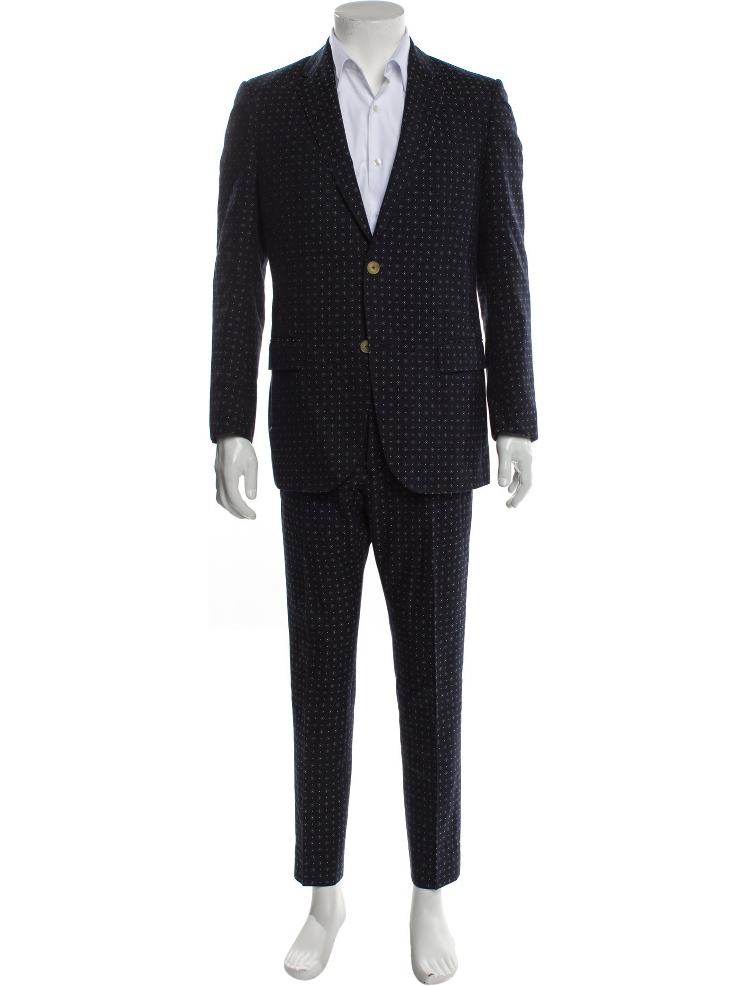 Gucci Polka Dot Print Two-Piece Suit