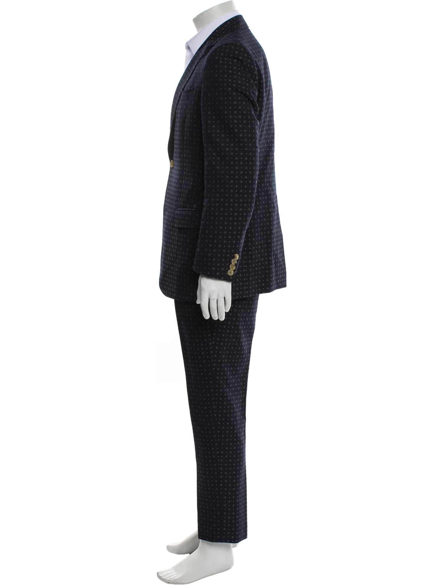 Gucci Polka Dot Print Two-Piece Suit