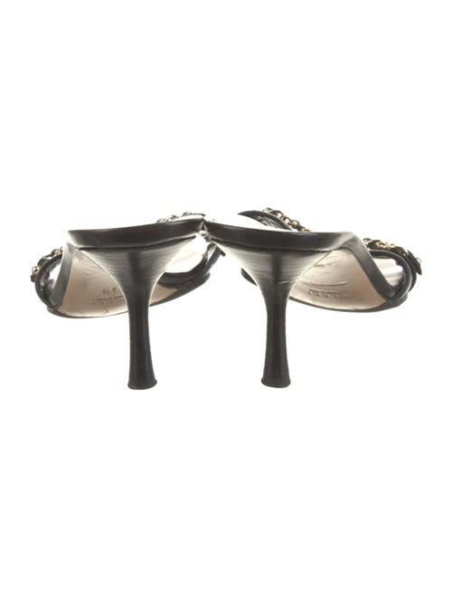 Gucci Web Accent Leather Slides