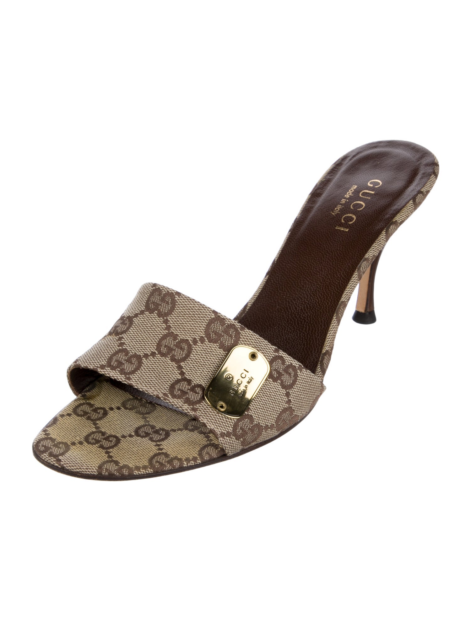 Gucci GG Canvas Canvas Slides