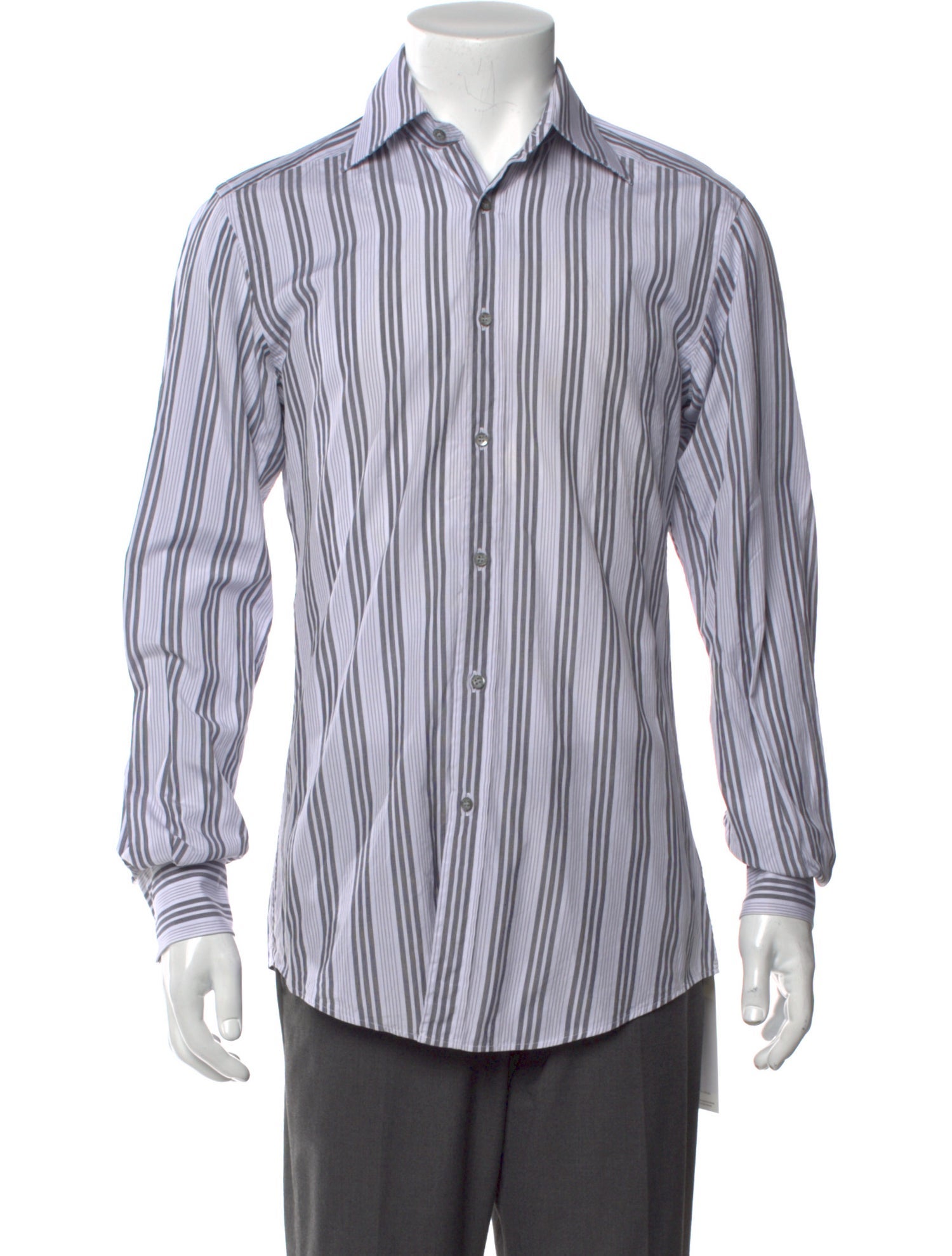 Gucci Interlocking G Logo Long Sleeve Dress Shirt