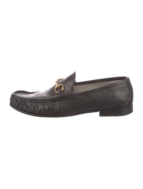 Gucci Horsebit Accent Leather Loafers
