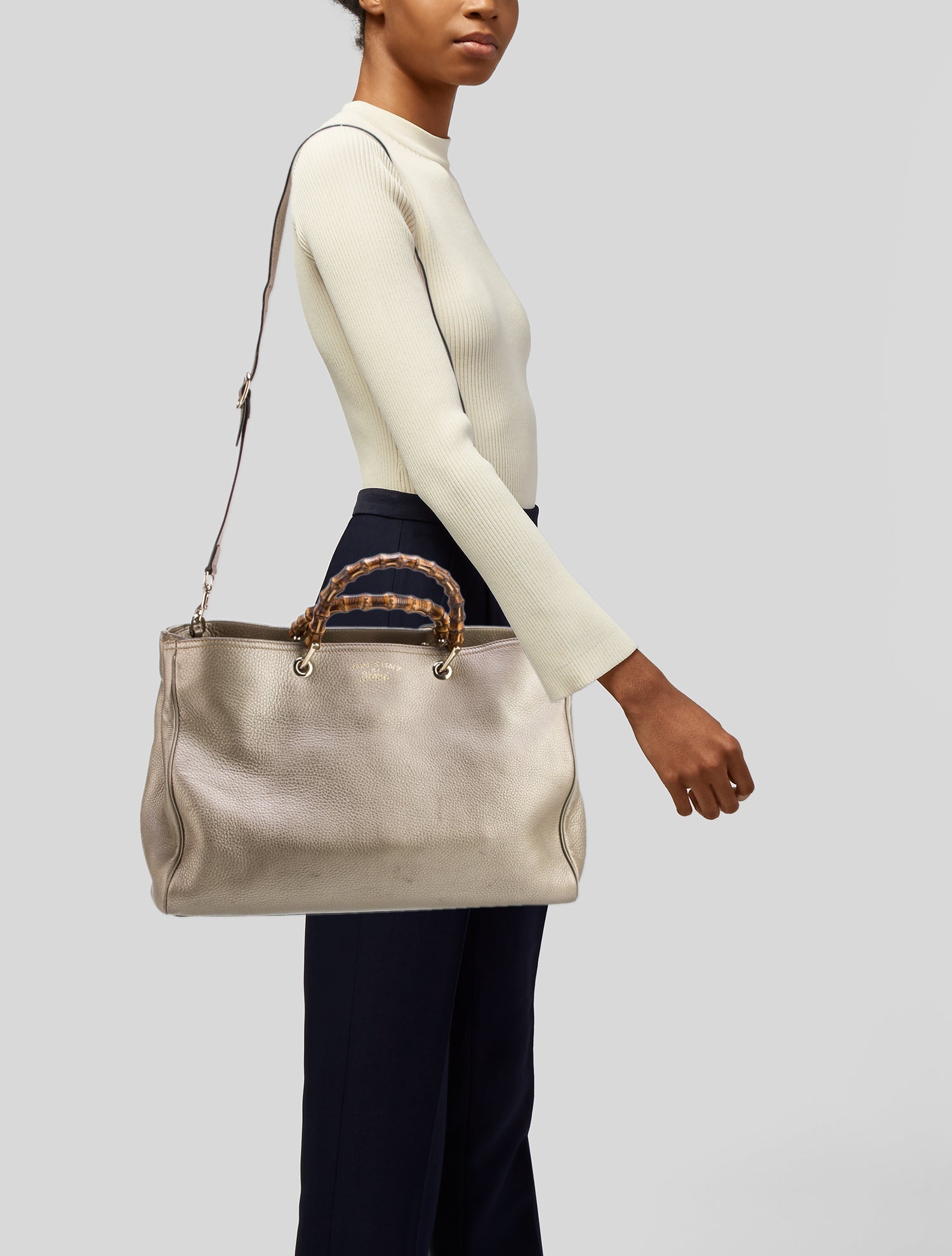 Gucci Bamboo Bamboo Shopper Large