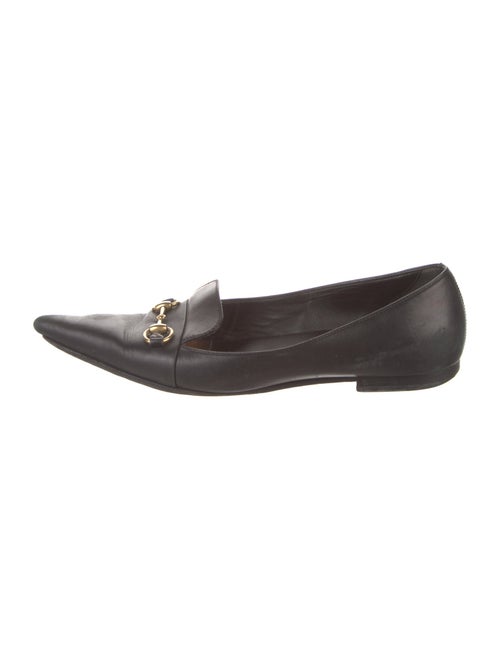 Gucci Horsebit Accent Leather Loafers