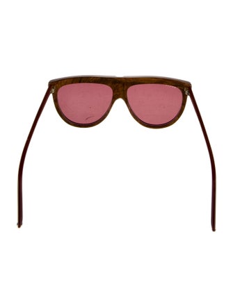 Gucci Interlocking G Logo Shield Sunglasses