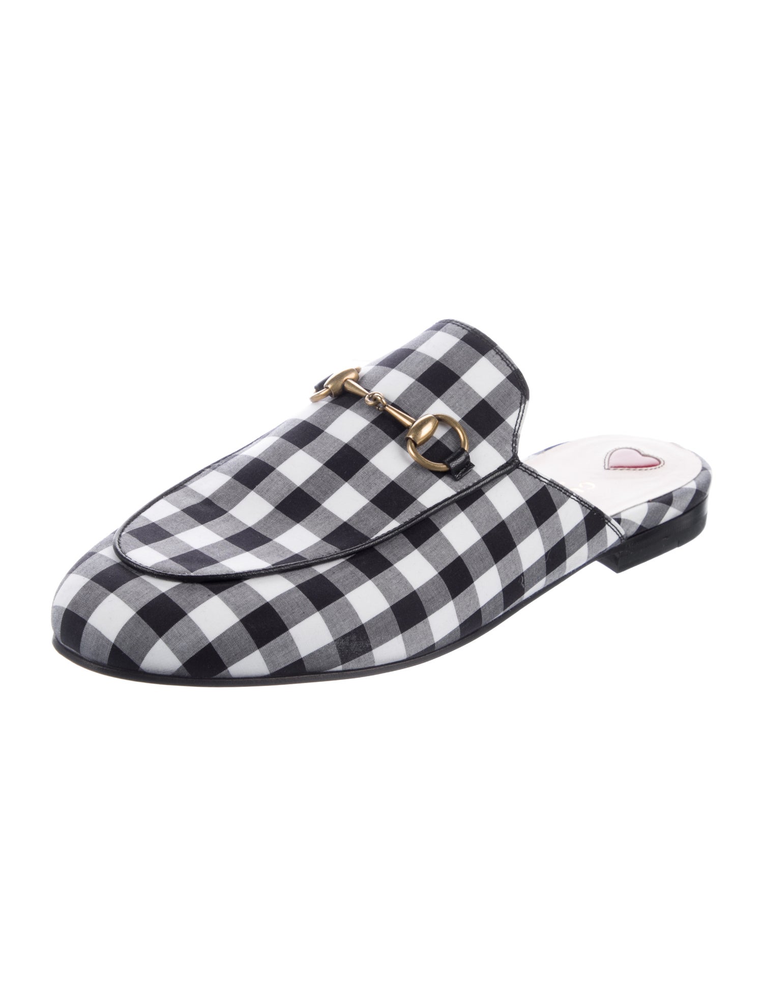 Gucci Plaid Print Mules
