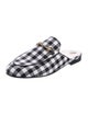 Gucci Plaid Print Mules