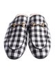 Gucci Plaid Print Mules