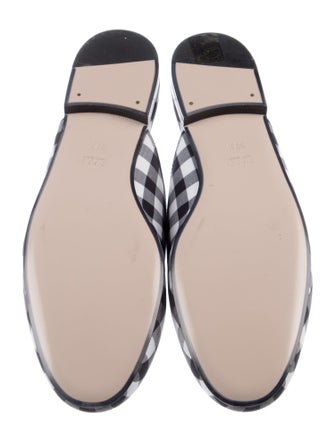 Gucci Plaid Print Mules