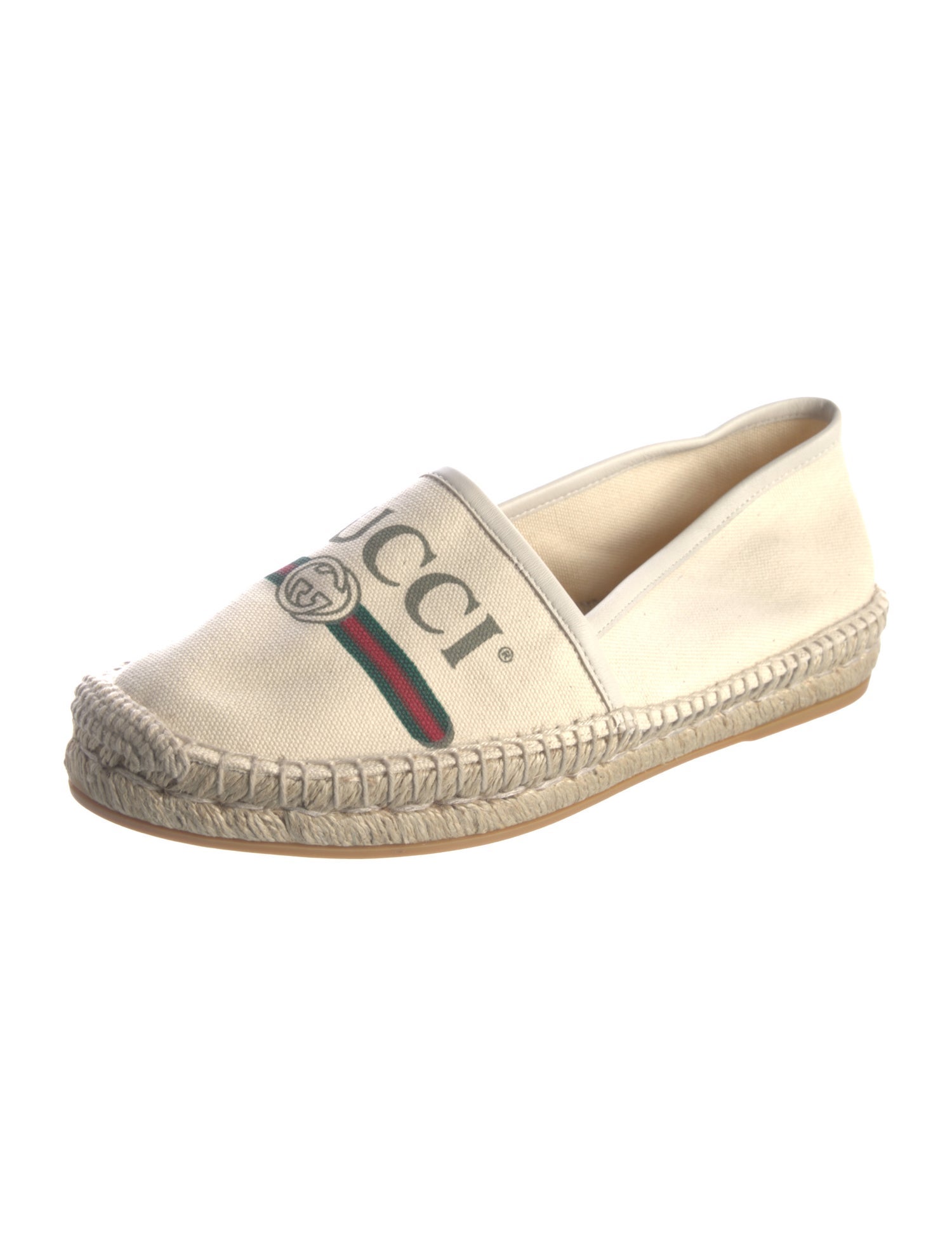 Gucci Web Accent Canvas Espadrilles