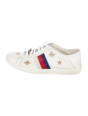 Gucci Sylvie Web Accent Leather Sneakers