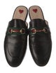 Gucci Web Accent Leather Mules