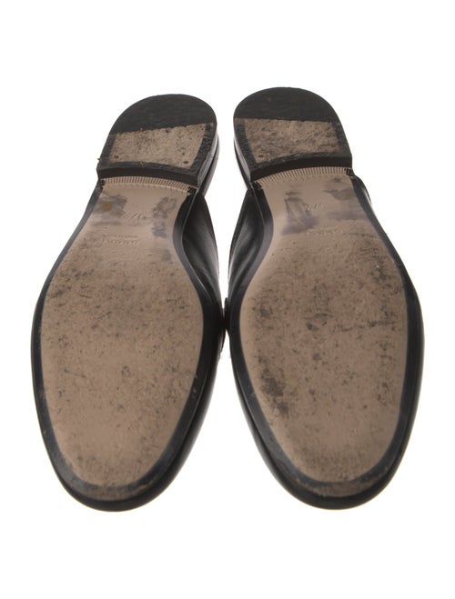 Gucci Web Accent Leather Mules