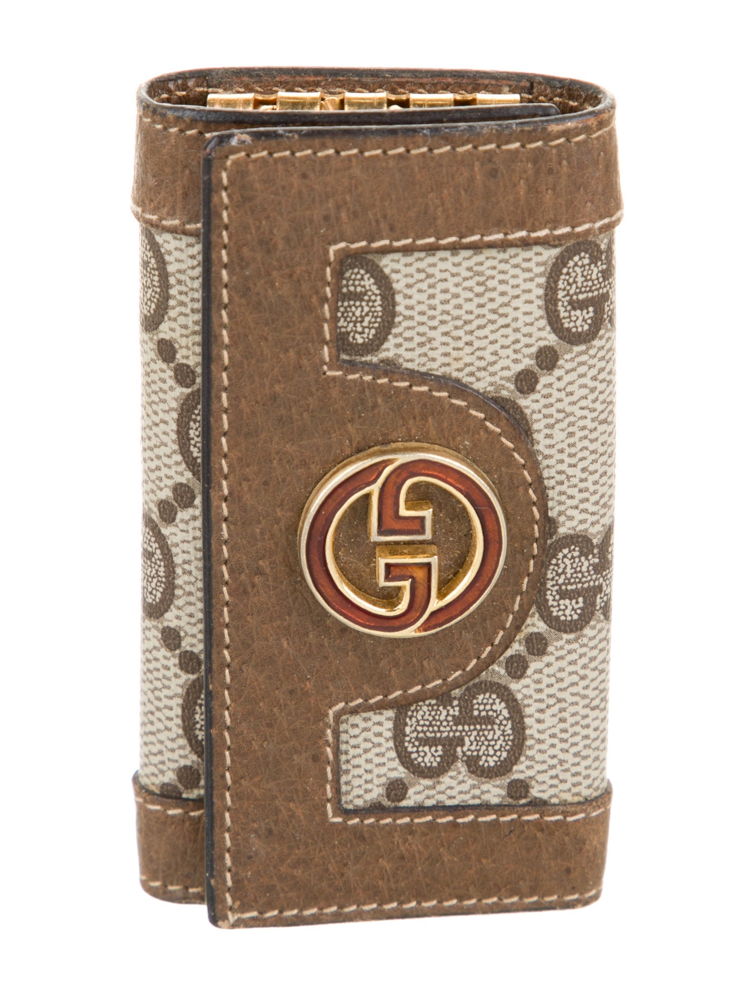Gucci Vintage 4 Key Holder Bifold Wallet