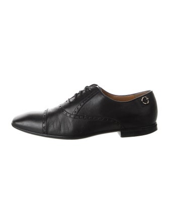 Gucci Diamante Print Leather Brogues