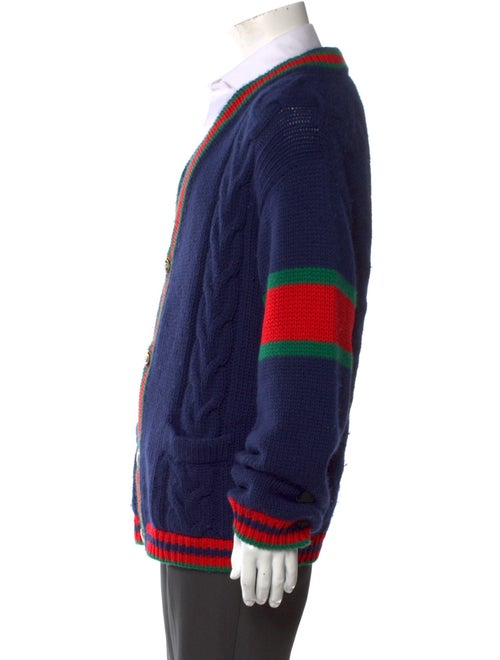 Gucci Web Accent Wool Cardigan