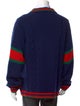 Gucci Web Accent Wool Cardigan