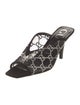Gucci Mesh Crystal Embellishments Slides