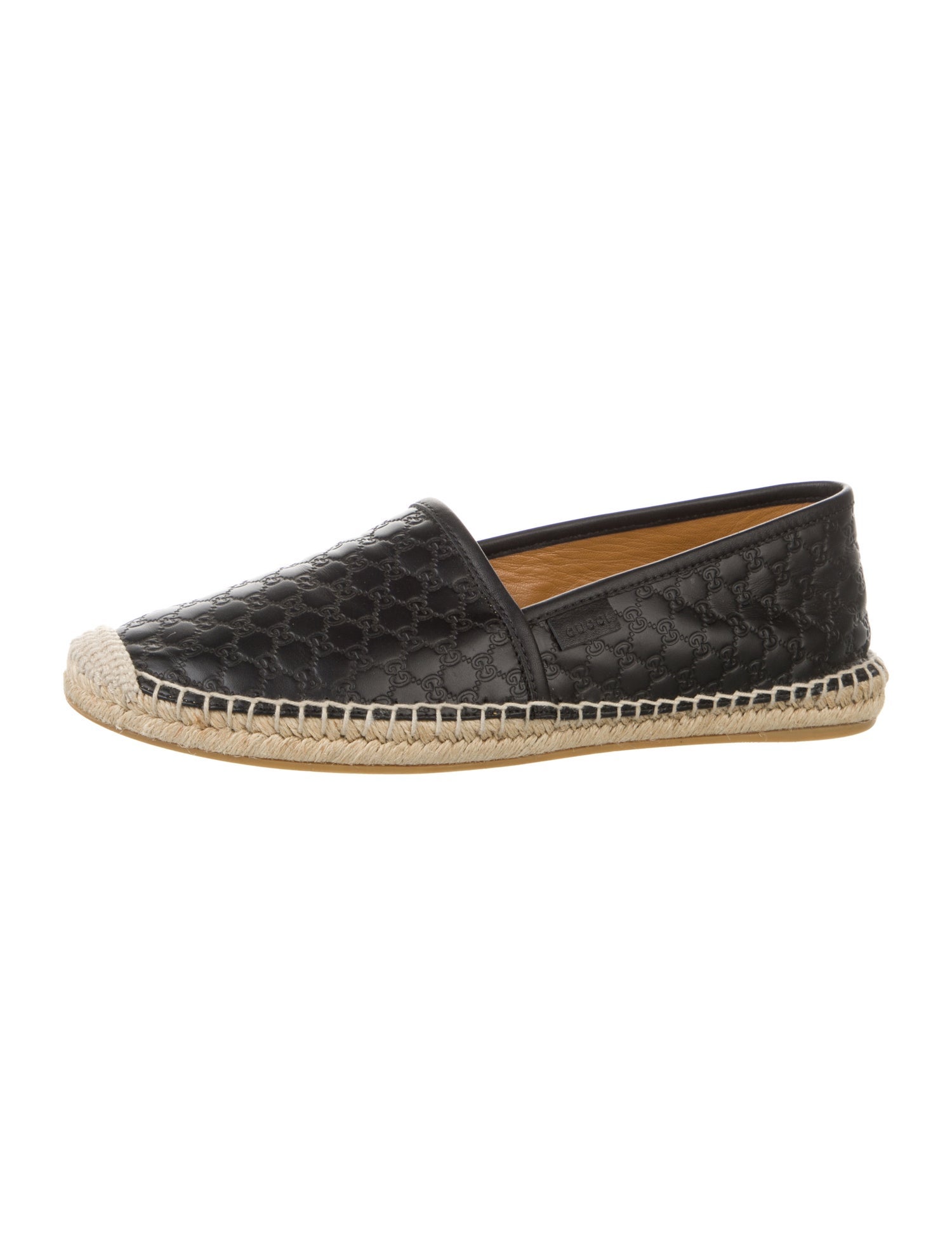 Gucci Microguccissima Pattern Leather Espadrilles