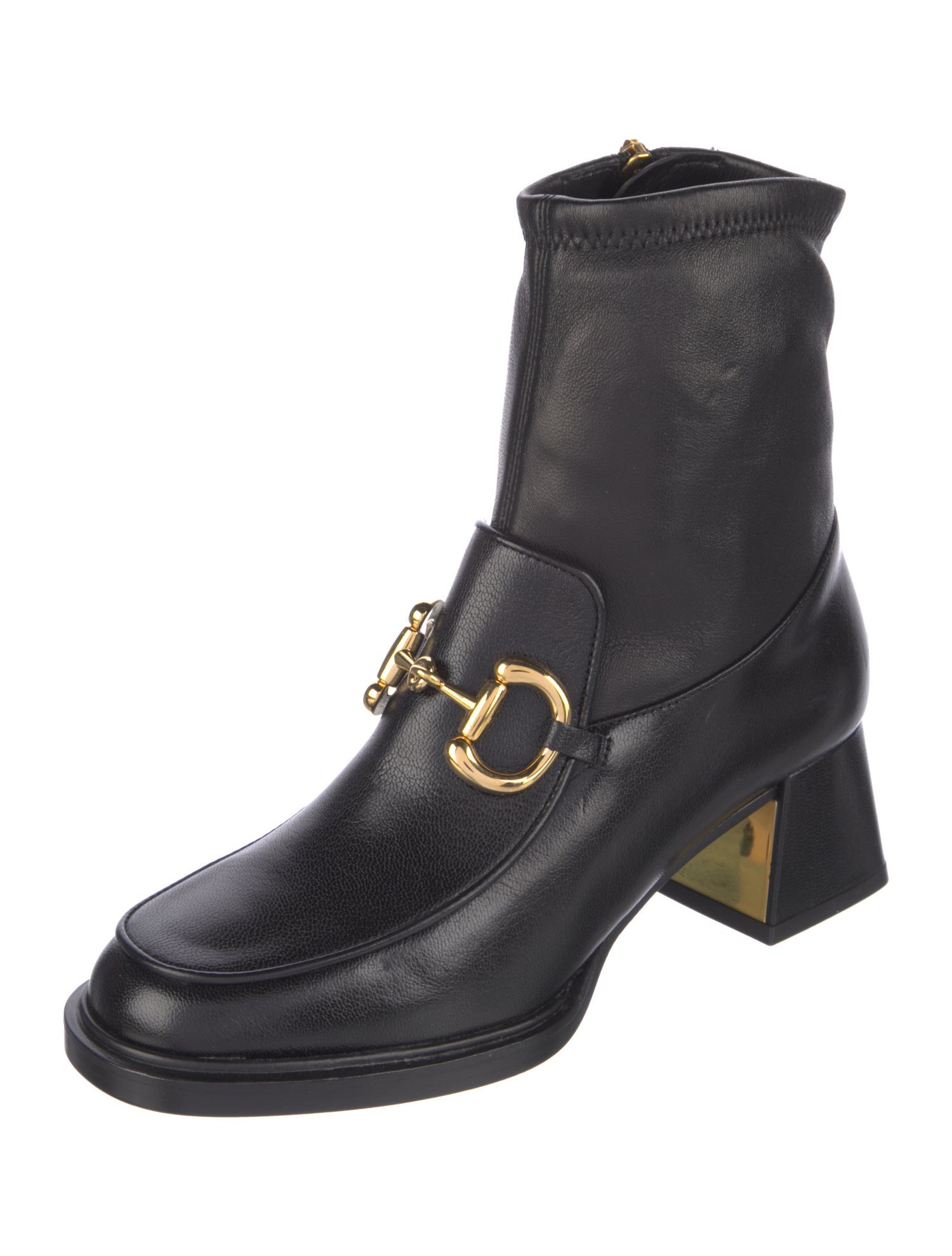 Gucci Horsebit Accent Leather Boots