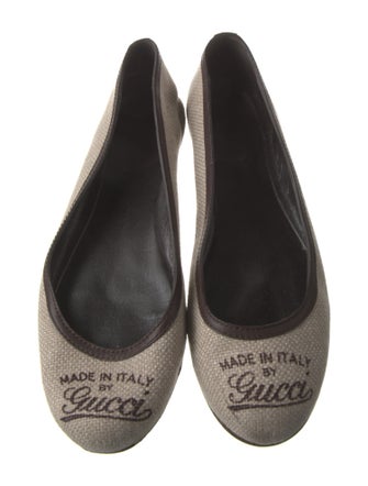 Gucci Canvas Ballet Flats