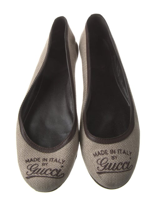 Gucci Canvas Ballet Flats