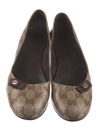 Gucci GG Canvas Canvas Ballet Flats