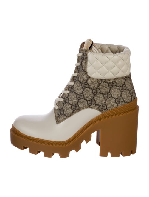 Gucci Leather Printed Boots