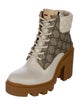 Gucci Leather Printed Boots
