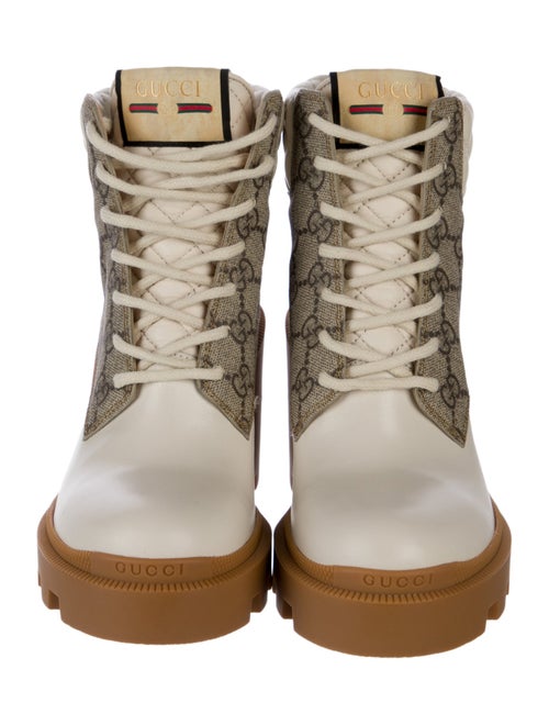 Gucci Leather Printed Boots