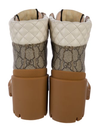 Gucci Leather Printed Boots
