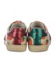 Gucci Web Accent Leather Sneakers