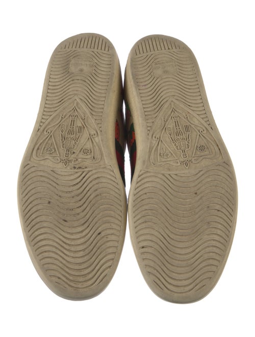 Gucci Web Accent Leather Sneakers