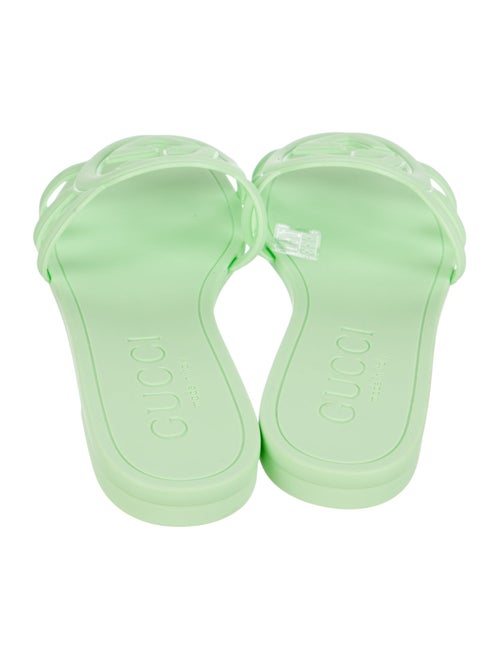Gucci Interlocking G Logo Rubber Slides