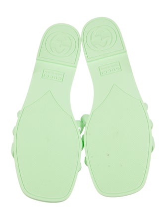 Gucci Interlocking G Logo Rubber Slides