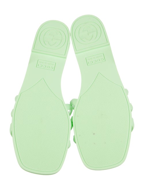 Gucci Interlocking G Logo Rubber Slides
