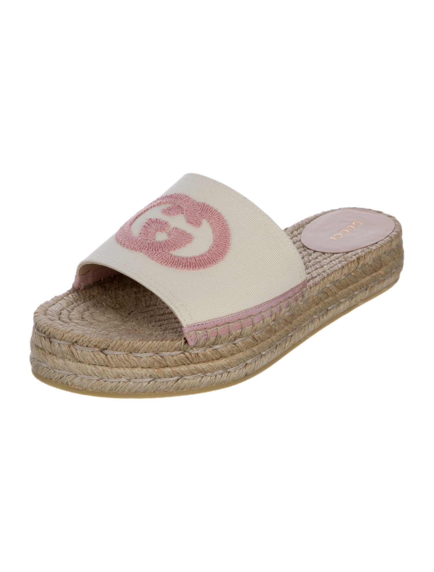 Gucci Interlocking G Logo Canvas Espadrilles