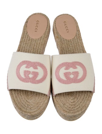 Gucci Interlocking G Logo Canvas Espadrilles