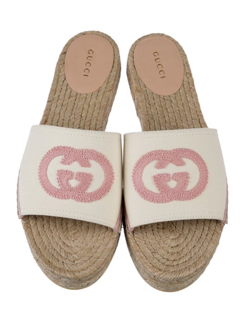 Gucci Interlocking G Logo Canvas Espadrilles