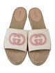Gucci Interlocking G Logo Canvas Espadrilles