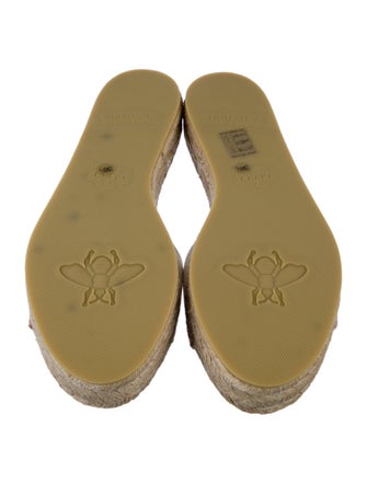 Gucci Interlocking G Logo Canvas Espadrilles