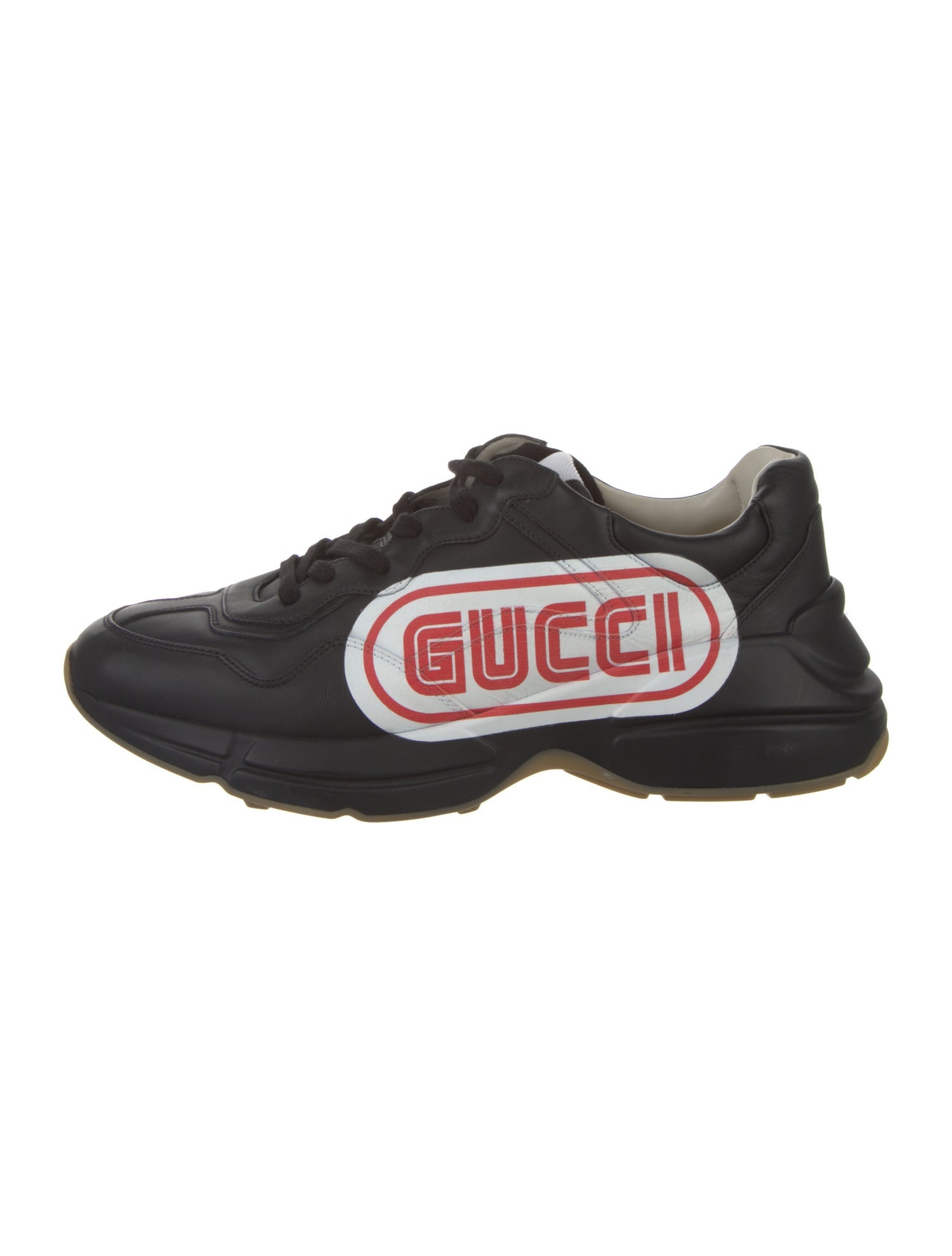 Gucci Leather Printed Sneakers