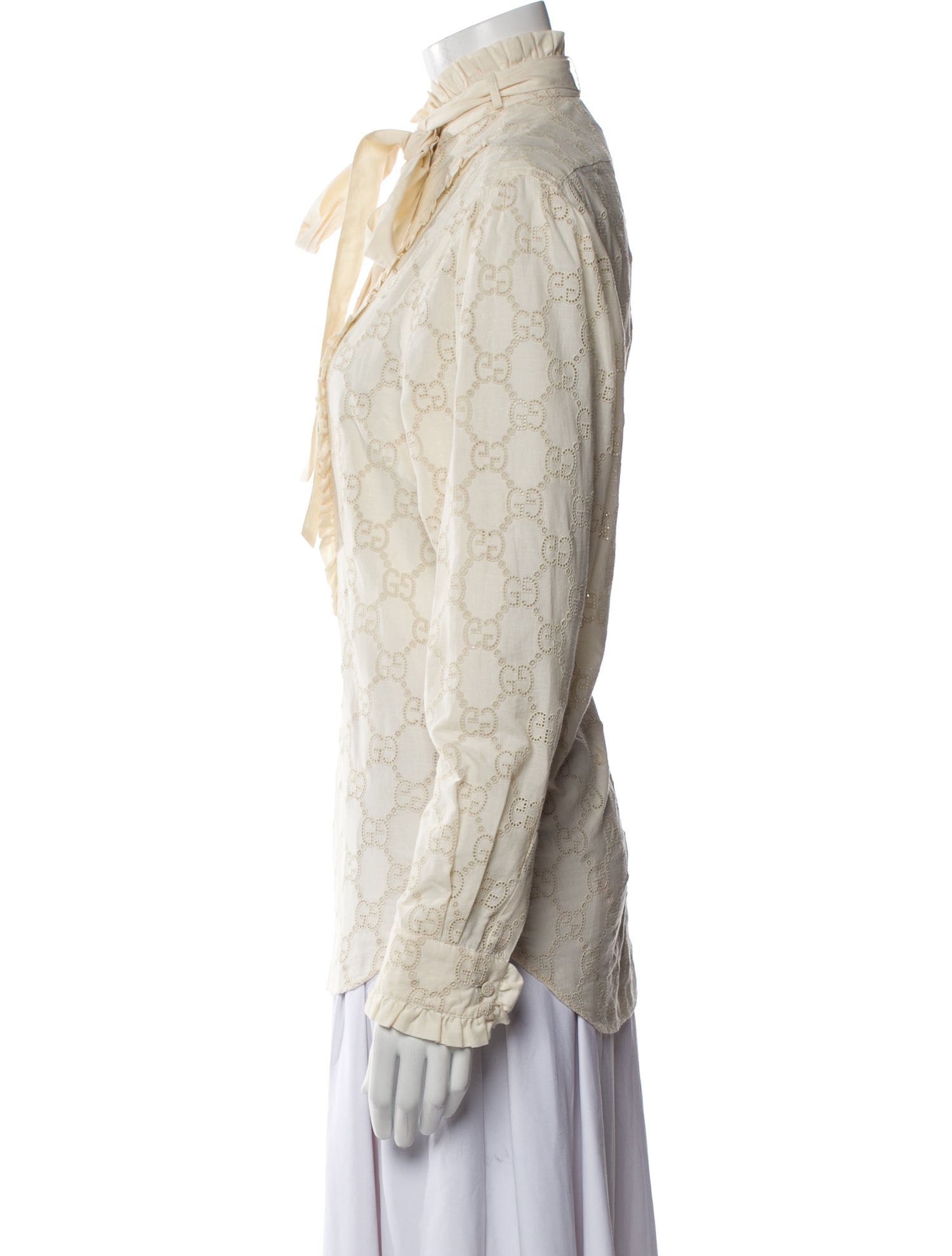 Gucci 2019 Printed Button-Up Top