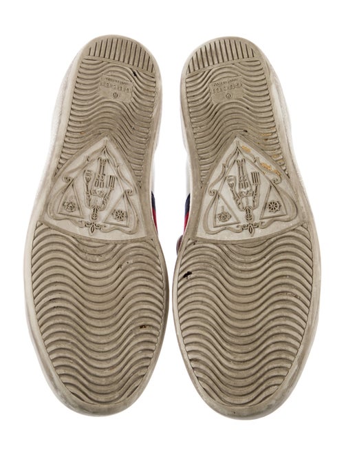 Gucci Leather Animal Print Sneakers