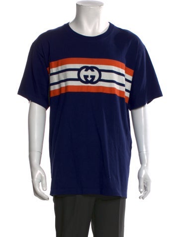 Gucci T-Shirts Web Accent Crew Neck T-Shirt M
