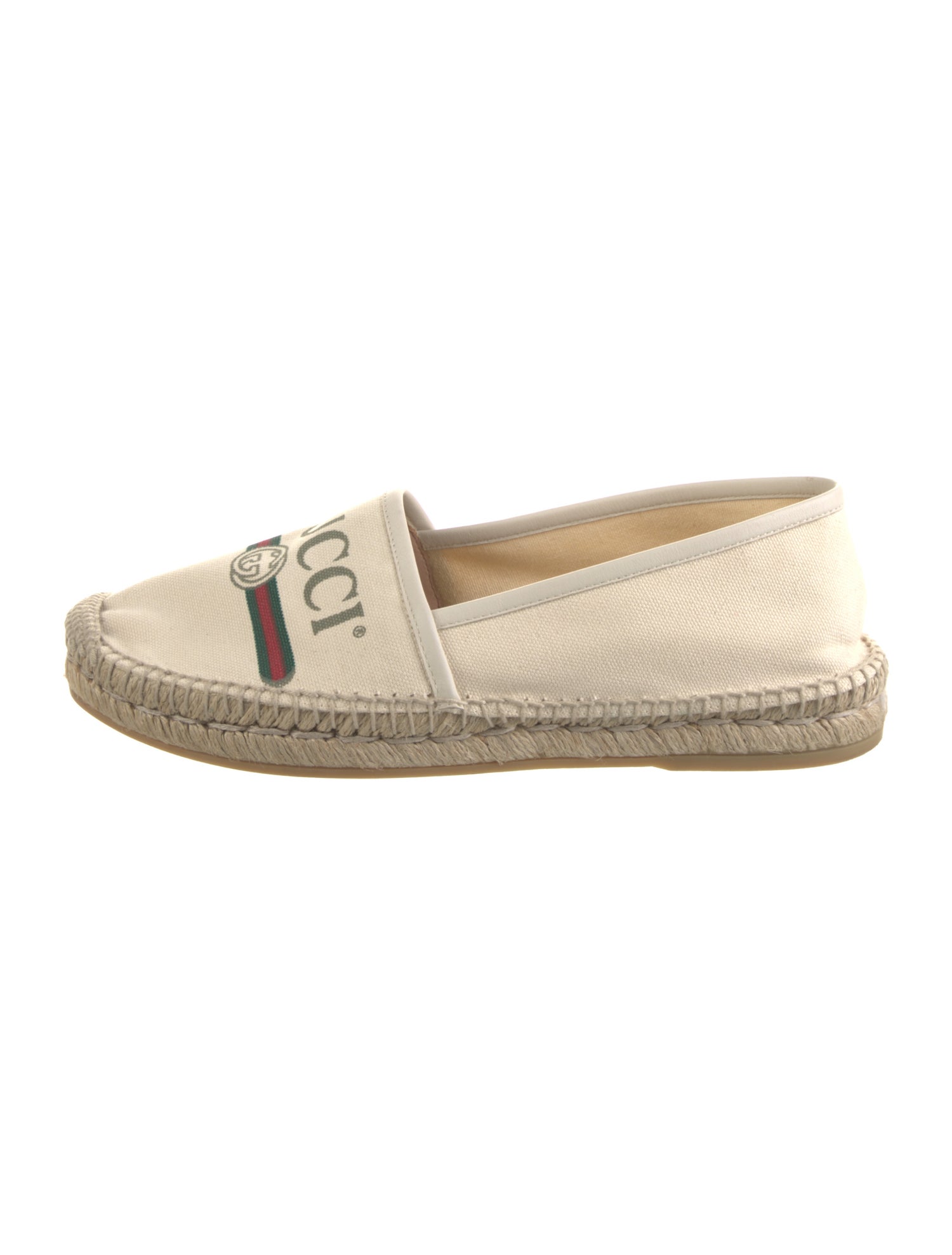 Gucci Web Accent Canvas Espadrilles