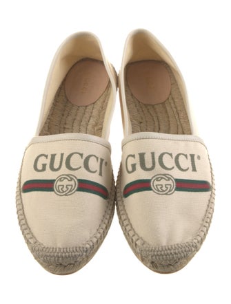 Gucci Web Accent Canvas Espadrilles